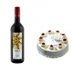 Pineapple Cake N Wine Combo