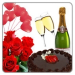 Happiness 50 Roses Champagne N Cake