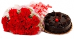 Carnation Hug n Truffle Fun