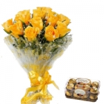 Yellow Rose N Chocolate