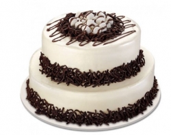 2 Tier Black Forest Cream Cake 3Kg