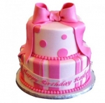 2 Tier Pink Gift Cake 3Kg