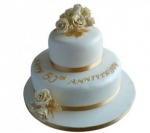 2 Tier Wedding Cake 3kg