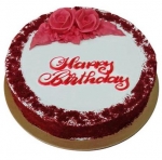Red Velvet Birthday Cake Half Kg