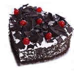 Heart Shape Black Forest Cake 1kg