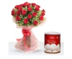 15 Red Rose N Rasgulla