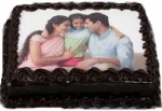 Happy Family Chocolate Photo Cake 1kg