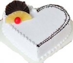 Vanilla Heart Shape Cake 1kg
