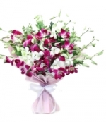 Purple N White Orchid Bunch