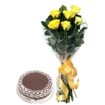 Cherish Memories 12 Roses & Cake