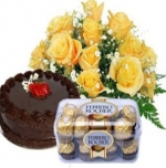 ROSES, ROCHER N CAKE COMBO