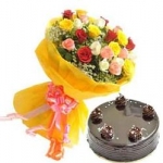 30 Mix Roses N Cake