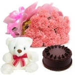 Choco with carnation