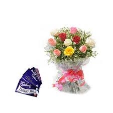 10 Mix Roses N Chocolate
