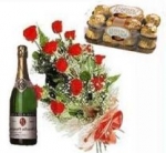 Love Combo Roses Chocolate N Champagne