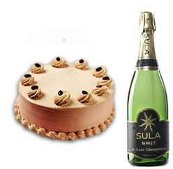 Champagne N Butterscotch Cake