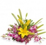 Orchid N Lily Arrangement