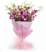 15 Purple Orchid Bouquet