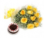 Yellow With Black Forest