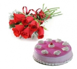 Strawberry Cake Combo