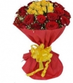 40 Red N Yellow Roses