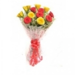 Red N Yellow Roses Bouquet