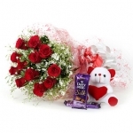 Roses Chocolate N Teddy