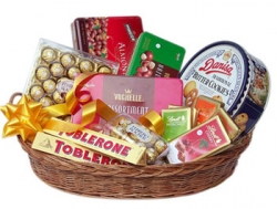 Basket with Imported Chocolates