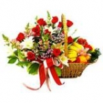 Blooming Flowers and Fresh Fruits