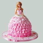 Barbie Fondant cake