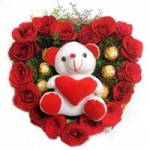 20 Roses Ferrero Rocher with Teddy