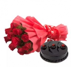 Truffle Cake & Flowers