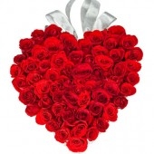 40 Roses Heart Shape Arrangement